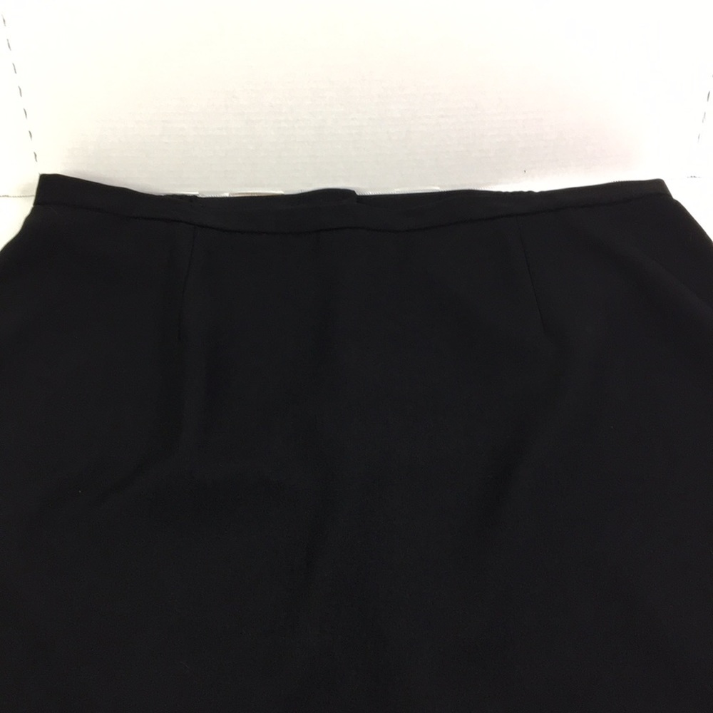 Liz Claiborne Villager Skirt Black Elastic sides Zips up Size 24W - Picture 2 of 10